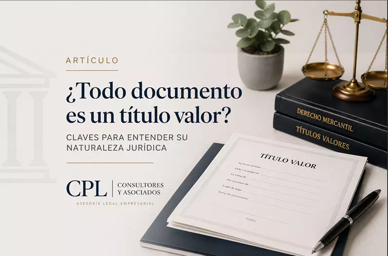 ¿Todo documento es un título valor? Claves para entender su naturaleza jurídica