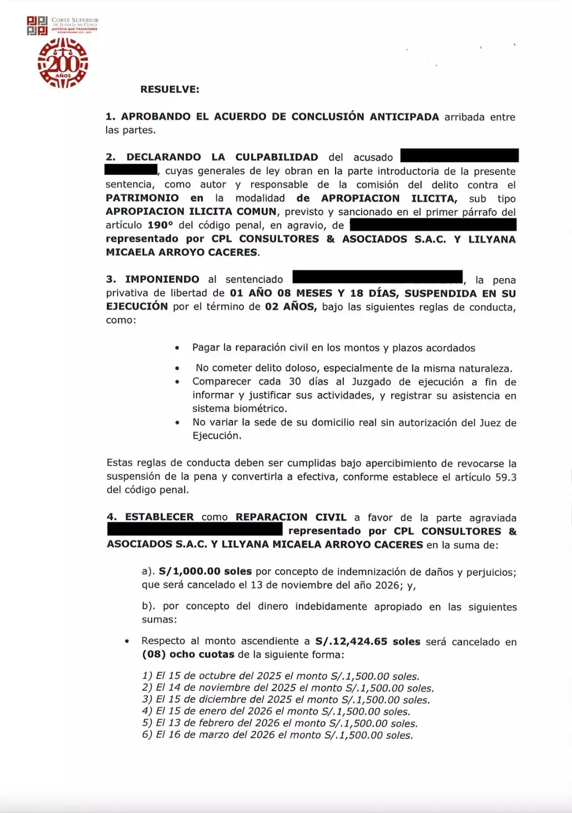 Resolución judicial – página 6