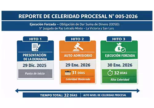 REPORTE DE CELERIDAD PROCESAL N° 005-2026